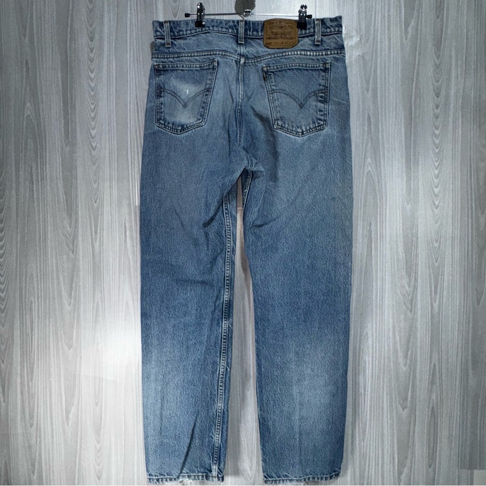 Vintage Levi’s 505 Jeans Orange Tab 90’s Men’s 38x32 Light Wash Made‎ In USA